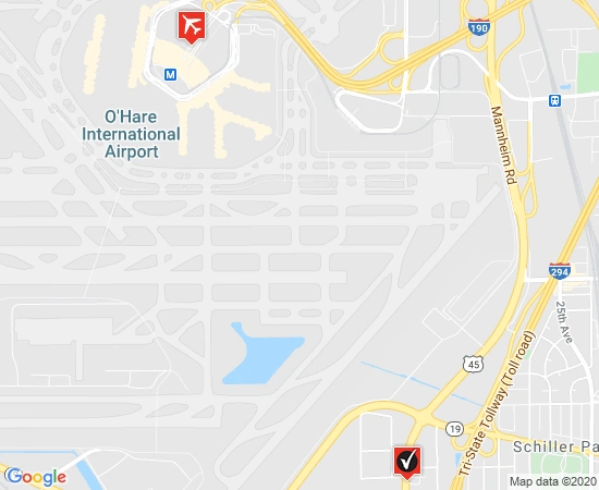 ORD parking map