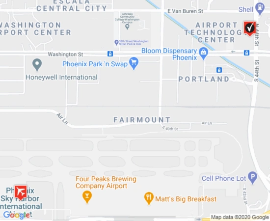 PHX parking map